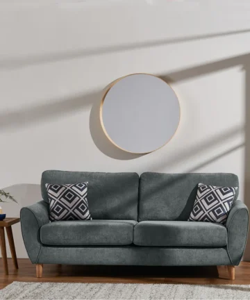 MILNER 3 Seater Sofa Granite Fabric