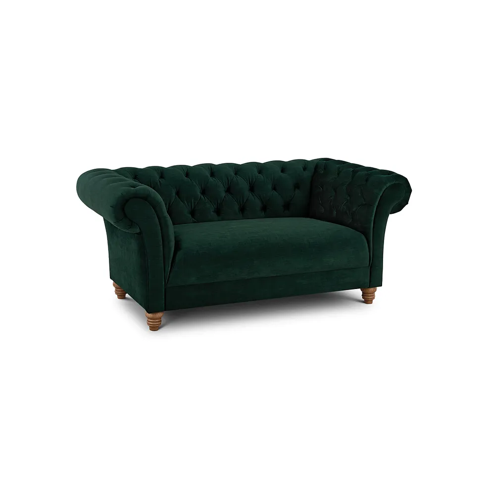 MONTGOMERY 2 Seater Sofa Bottle Green Fabric - Image 2