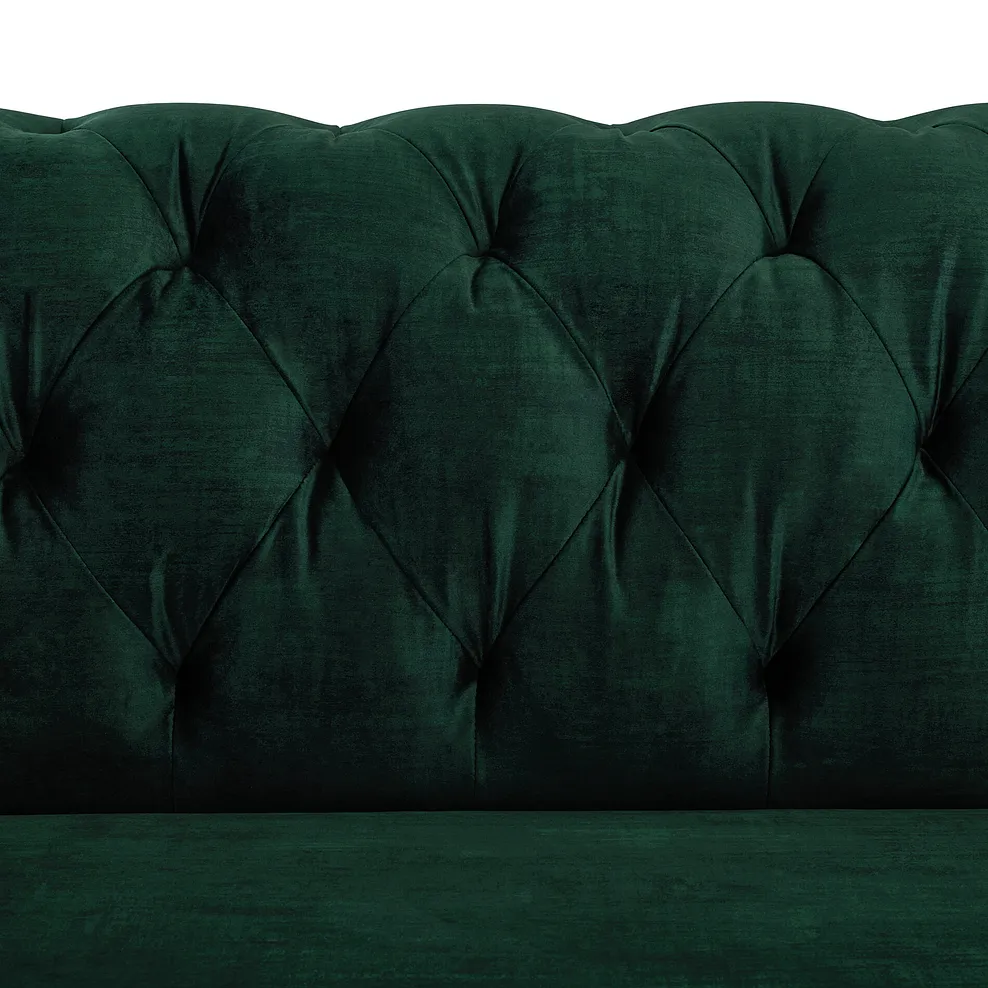 MONTGOMERY 2 Seater Sofa Bottle Green Fabric - Image 8