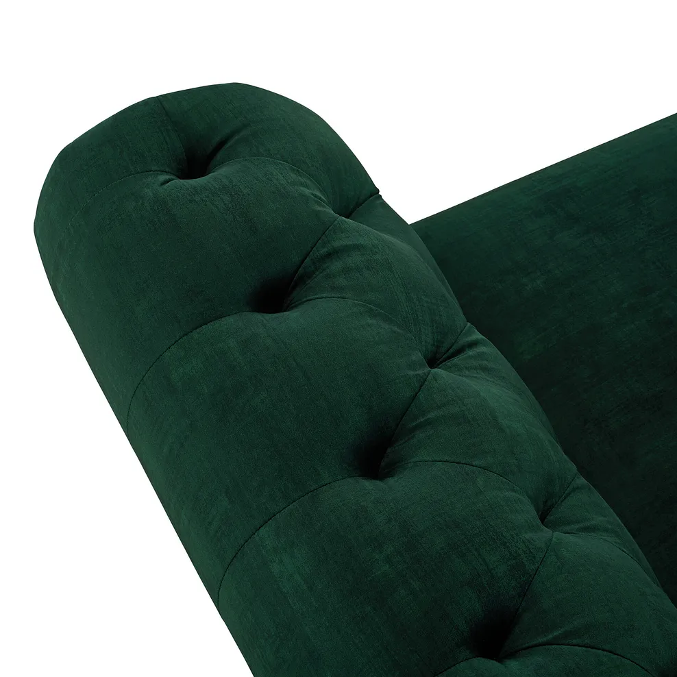 MONTGOMERY 2 Seater Sofa Bottle Green Fabric - Image 9