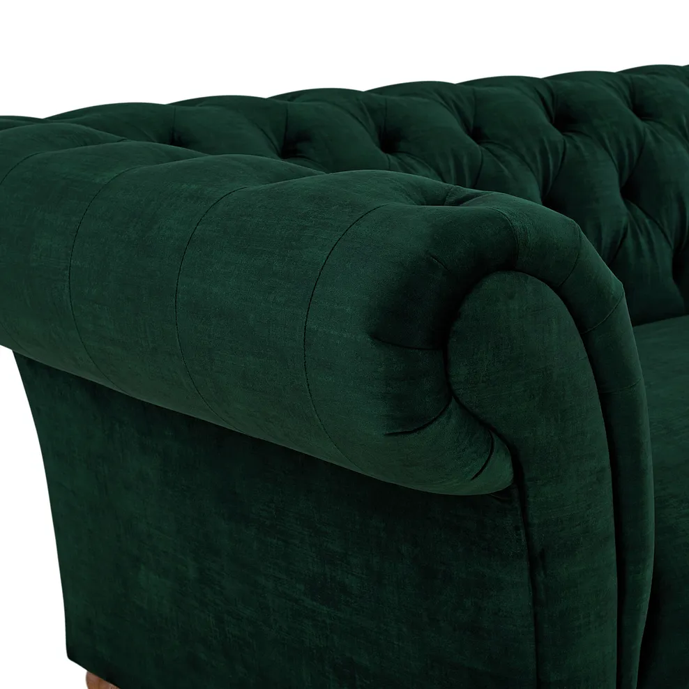 MONTGOMERY 2 Seater Sofa Bottle Green Fabric - Image 10