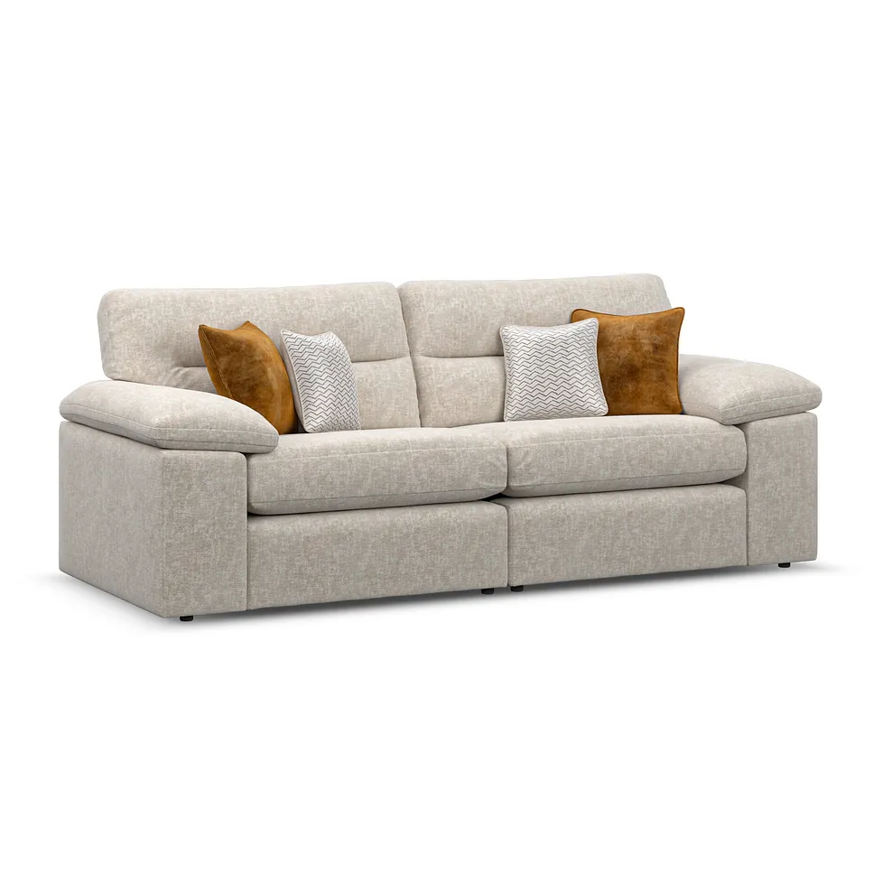 MORGAN 3 Seater Sofa Cupid Beige Fabric - Image 2