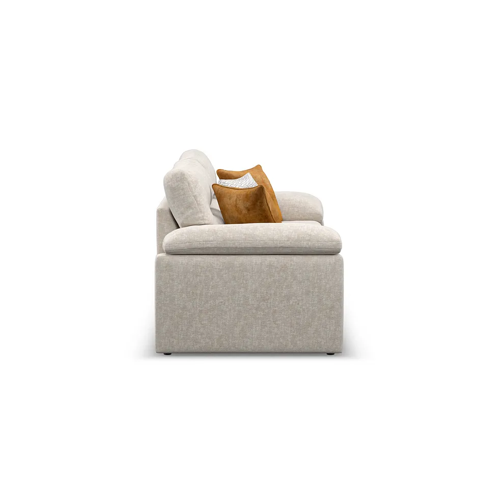 MORGAN 3 Seater Sofa Cupid Beige Fabric - Image 4