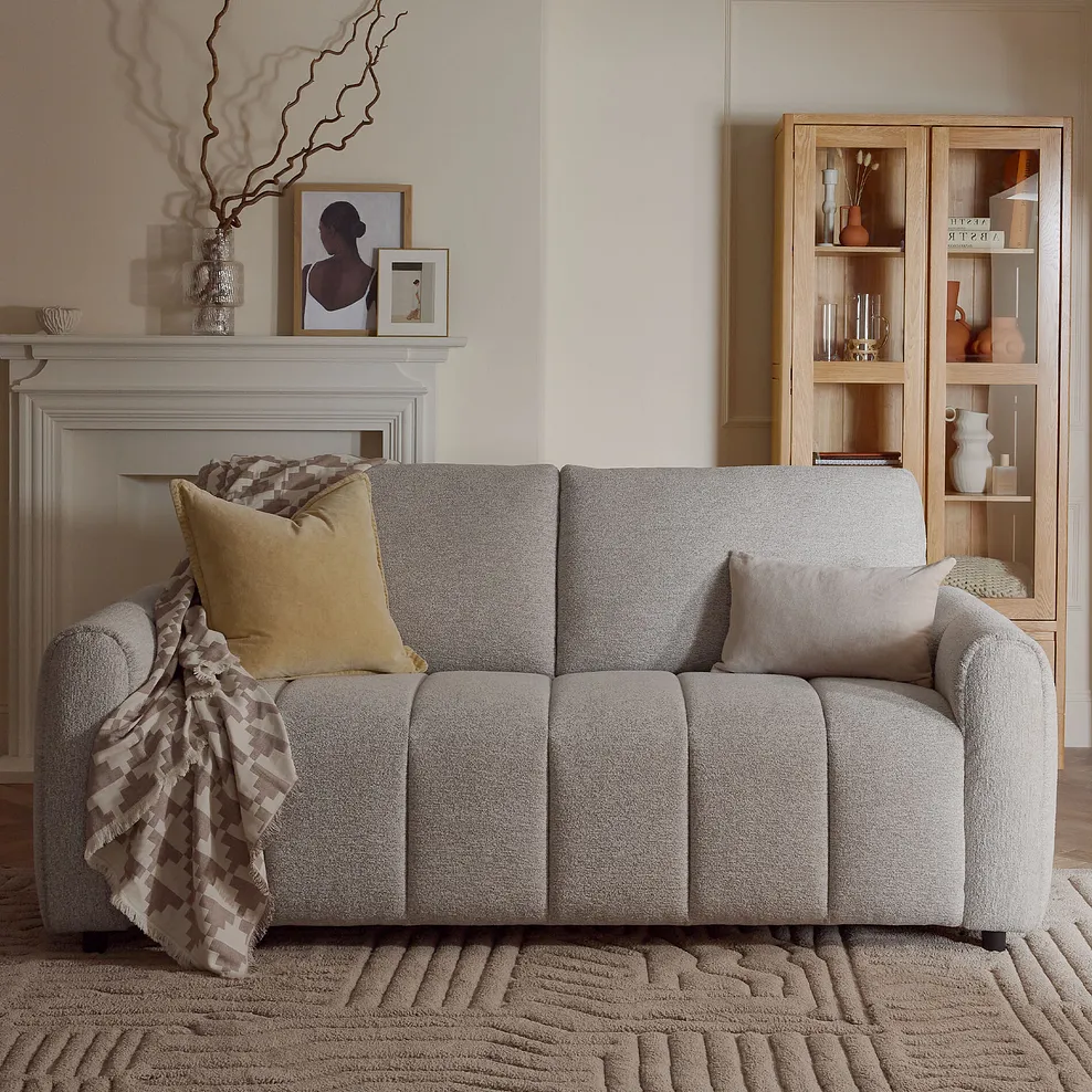 NAP 3 Seater Sofa Coastal Linen Fabric - Image 3