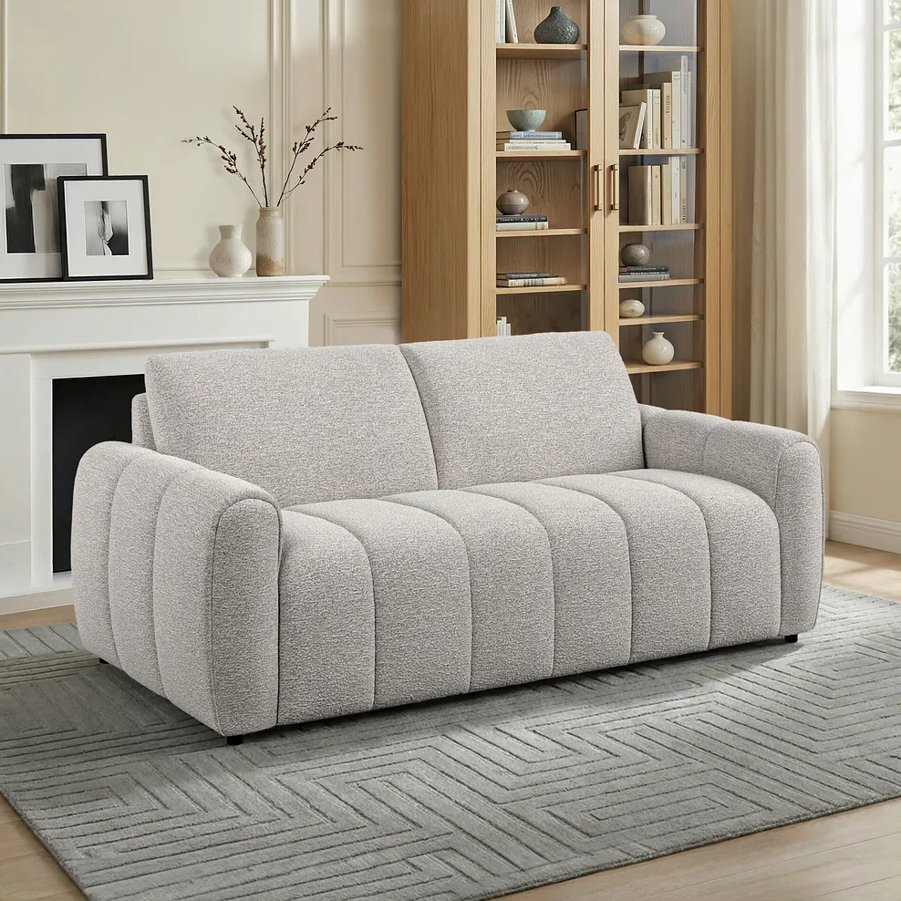 NAP 3 Seater Sofa Coastal Linen Fabric - Image 11