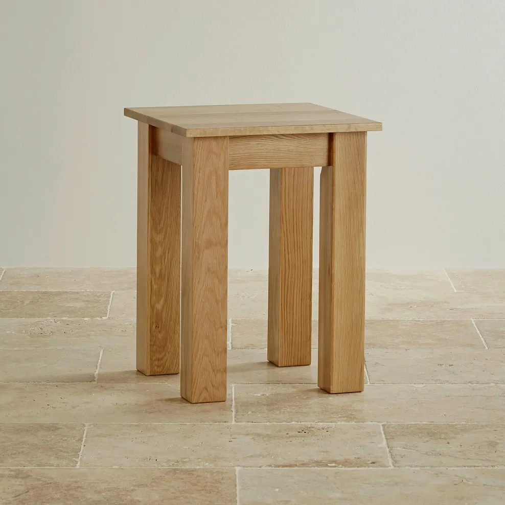 MINIMALIST Side Table Natural Solid Oak