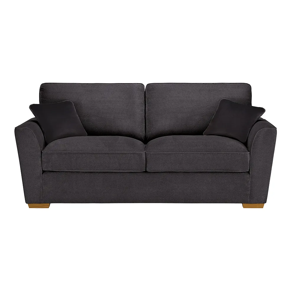 NEBRASKA 3 Seater Sofa Charcoal Fabric - Image 2
