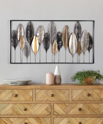 NEW SHOOTS WALL ART Grey Frame