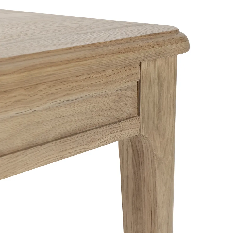 NEWTON 5ft11 Extending Dining Table with 6 Chairs Light Natural Solid Oak - Image 9