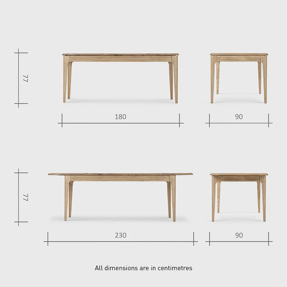 NEWTON 5ft11 Extending Dining Table with 8 Chairs Light Natural Solid Oak - Image 5