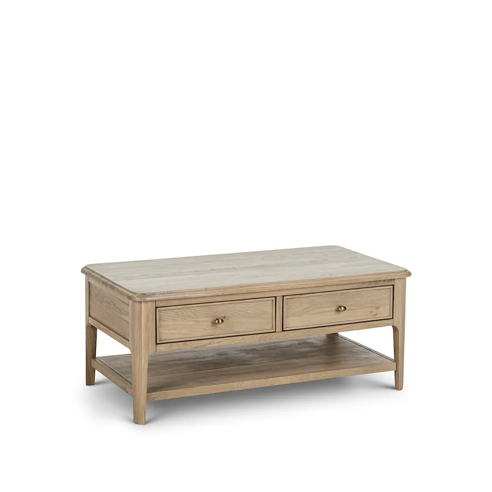 NEWTON Coffee Table Light Natural Solid Oak - Image 2