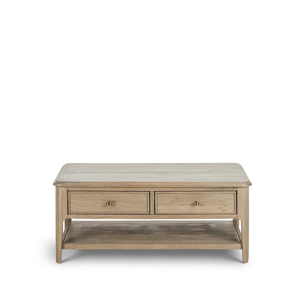 NEWTON Coffee Table Light Natural Solid Oak - Image 4