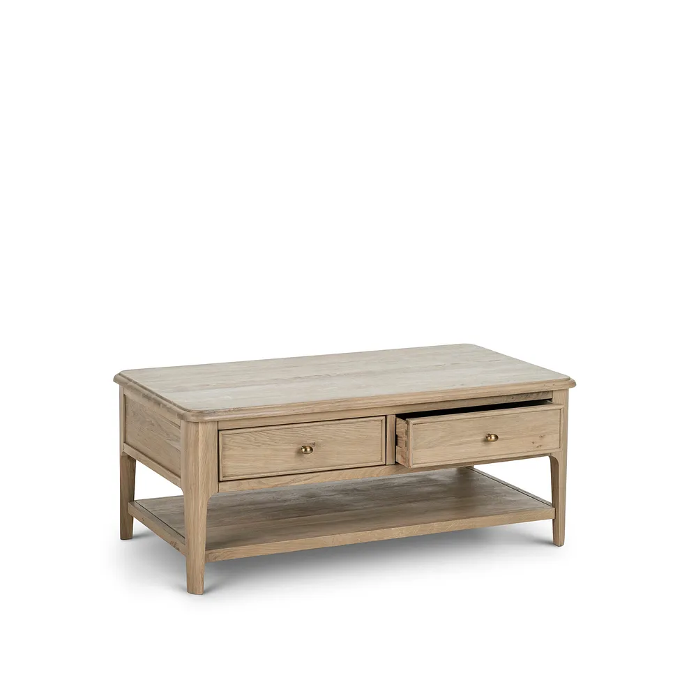 NEWTON Coffee Table Light Natural Solid Oak - Image 5