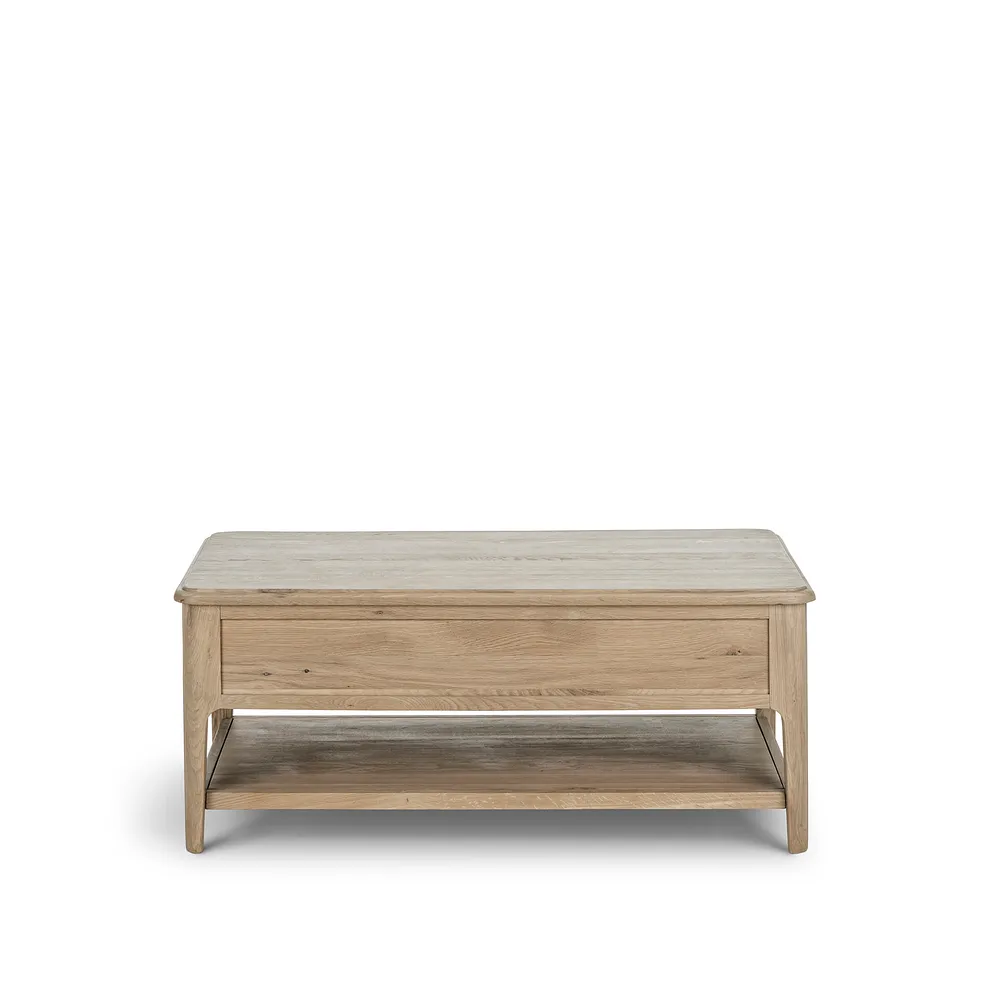 NEWTON Coffee Table Light Natural Solid Oak - Image 6