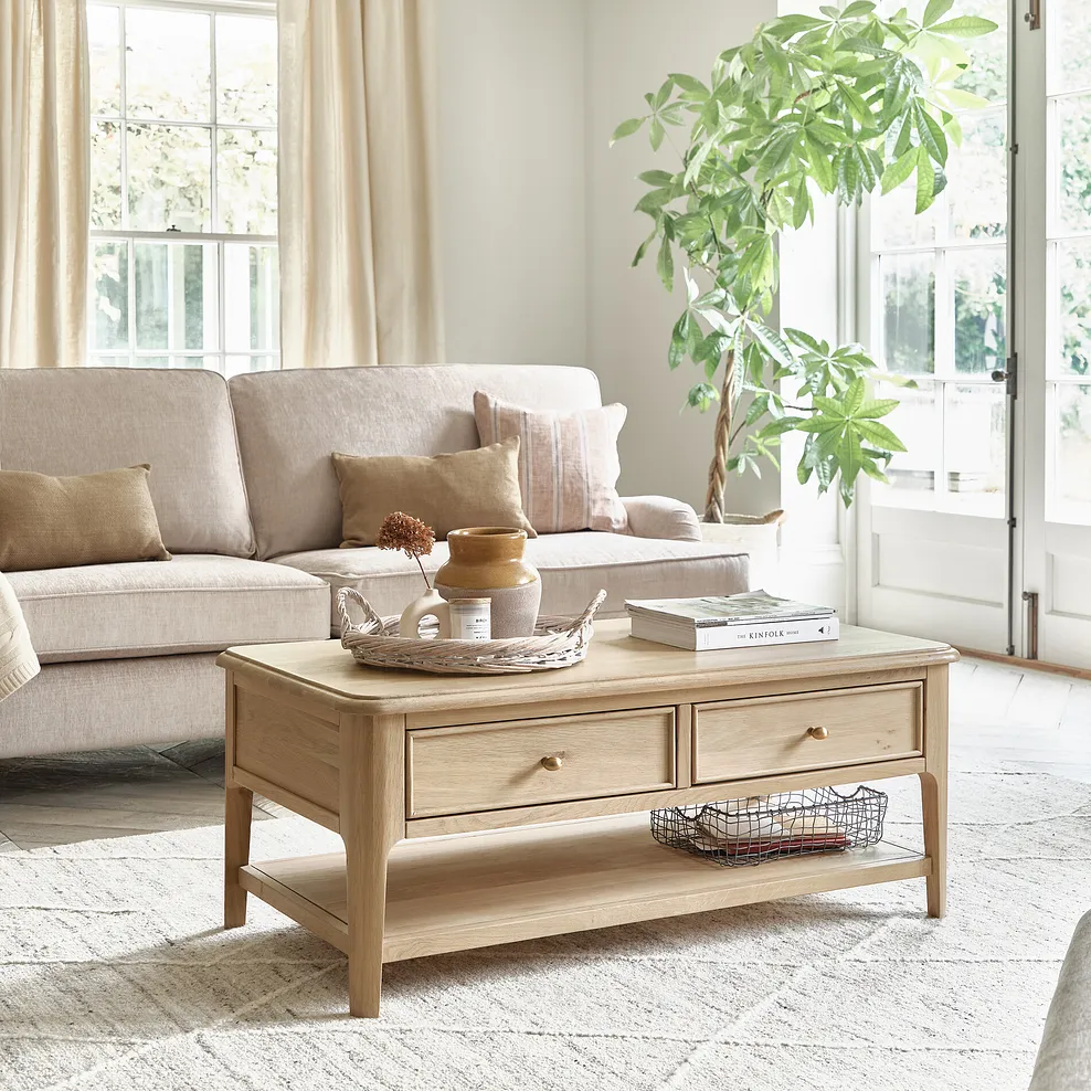 NEWTON Coffee Table Light Natural Solid Oak