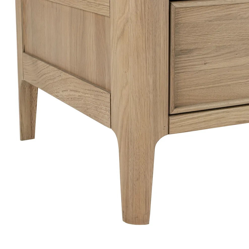NEWTON Double Wardrobe Light Natural Solid Oak - Image 8