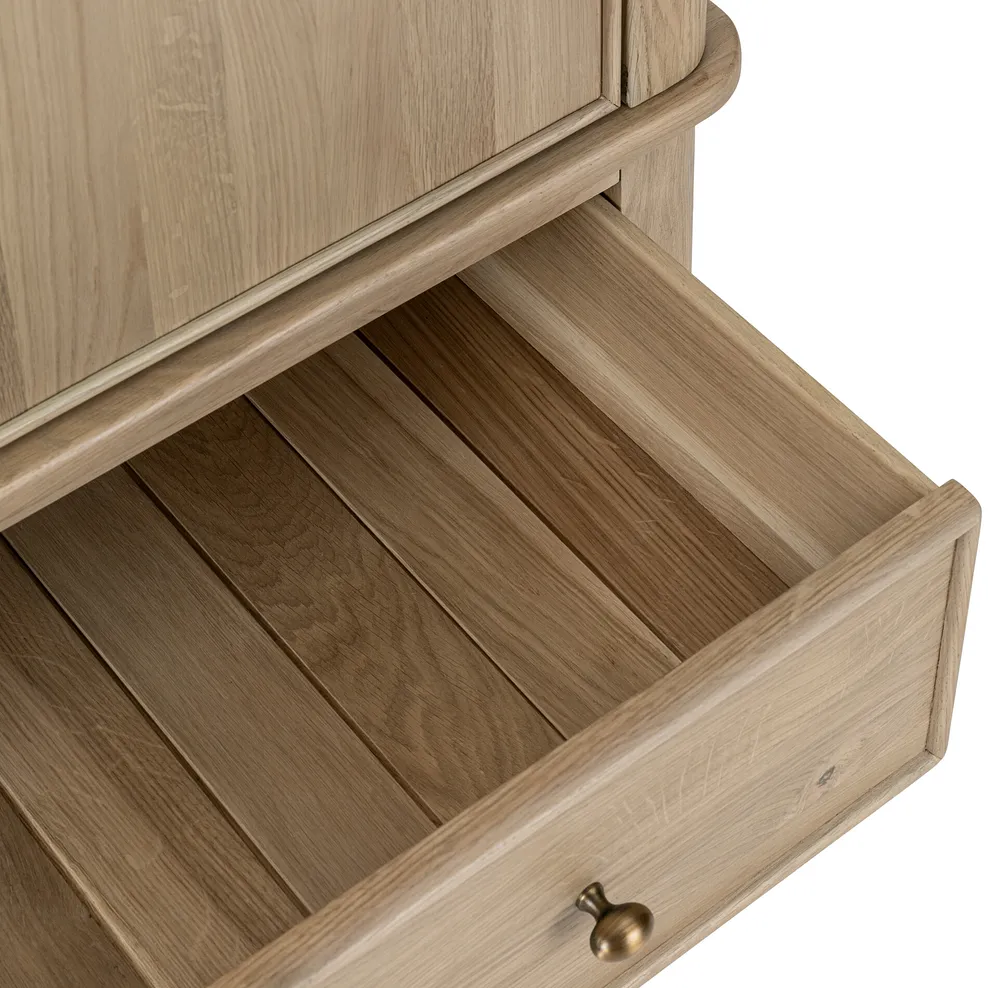 NEWTON Double Wardrobe Light Natural Solid Oak - Image 11
