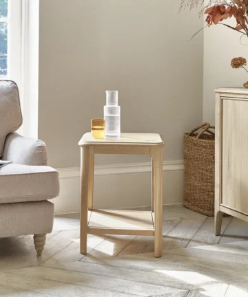 NEWTON Side Table Light Natural Solid Oak