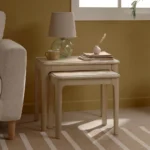 NEWTON Nest of Tables Light Natural Solid Oak
