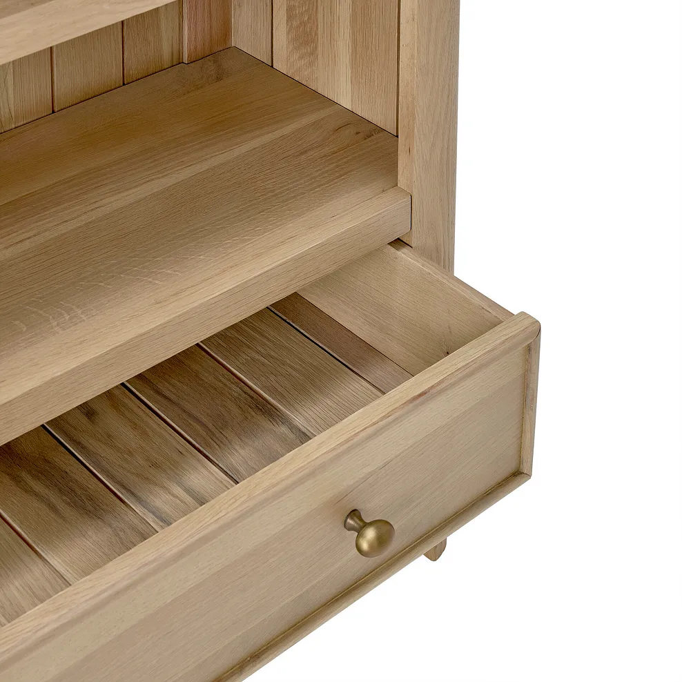 NEWTON Small Bookcase Light Natural Solid Oak - Image 7