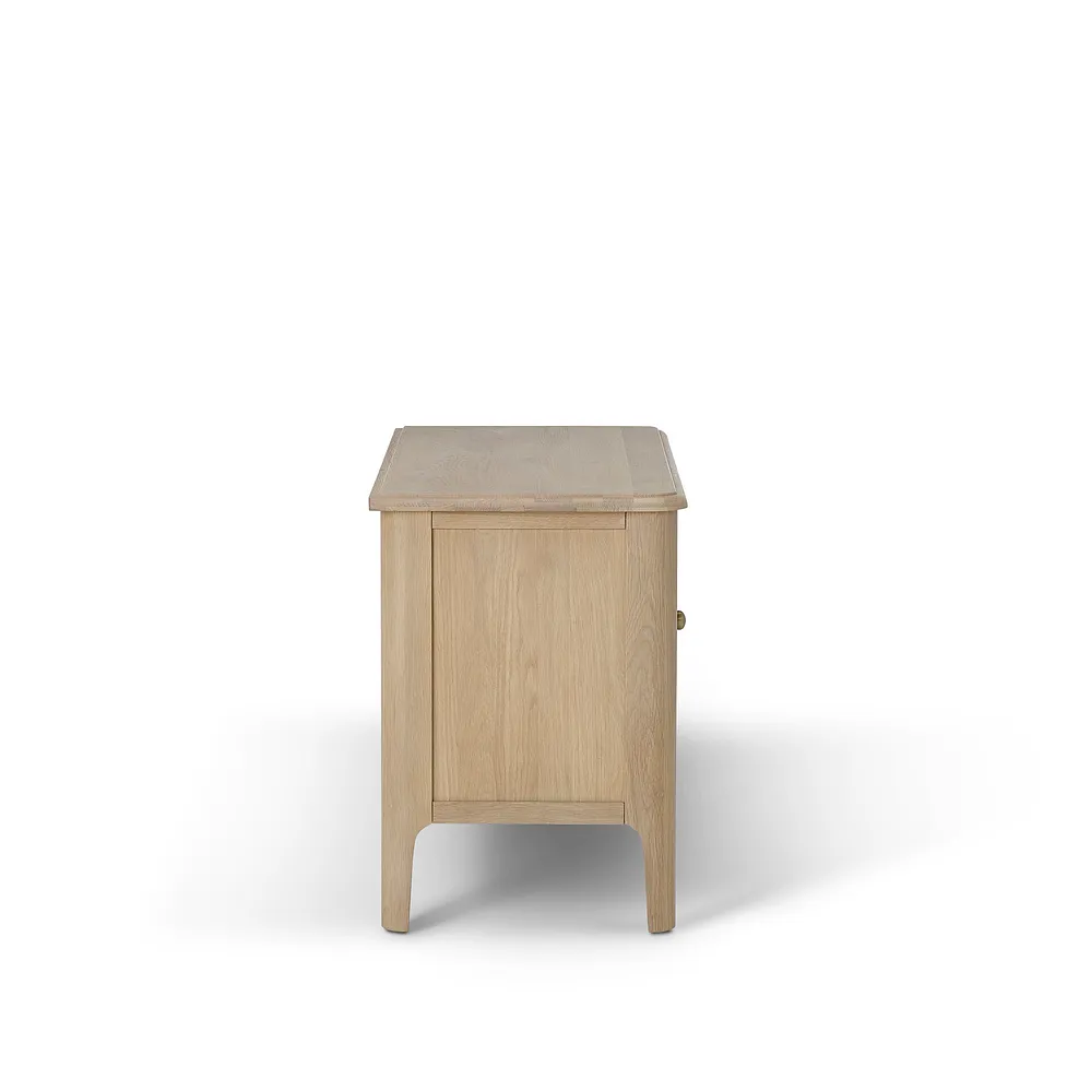 NEWTON Small TV Unit Light Natural Solid Oak - Image 5