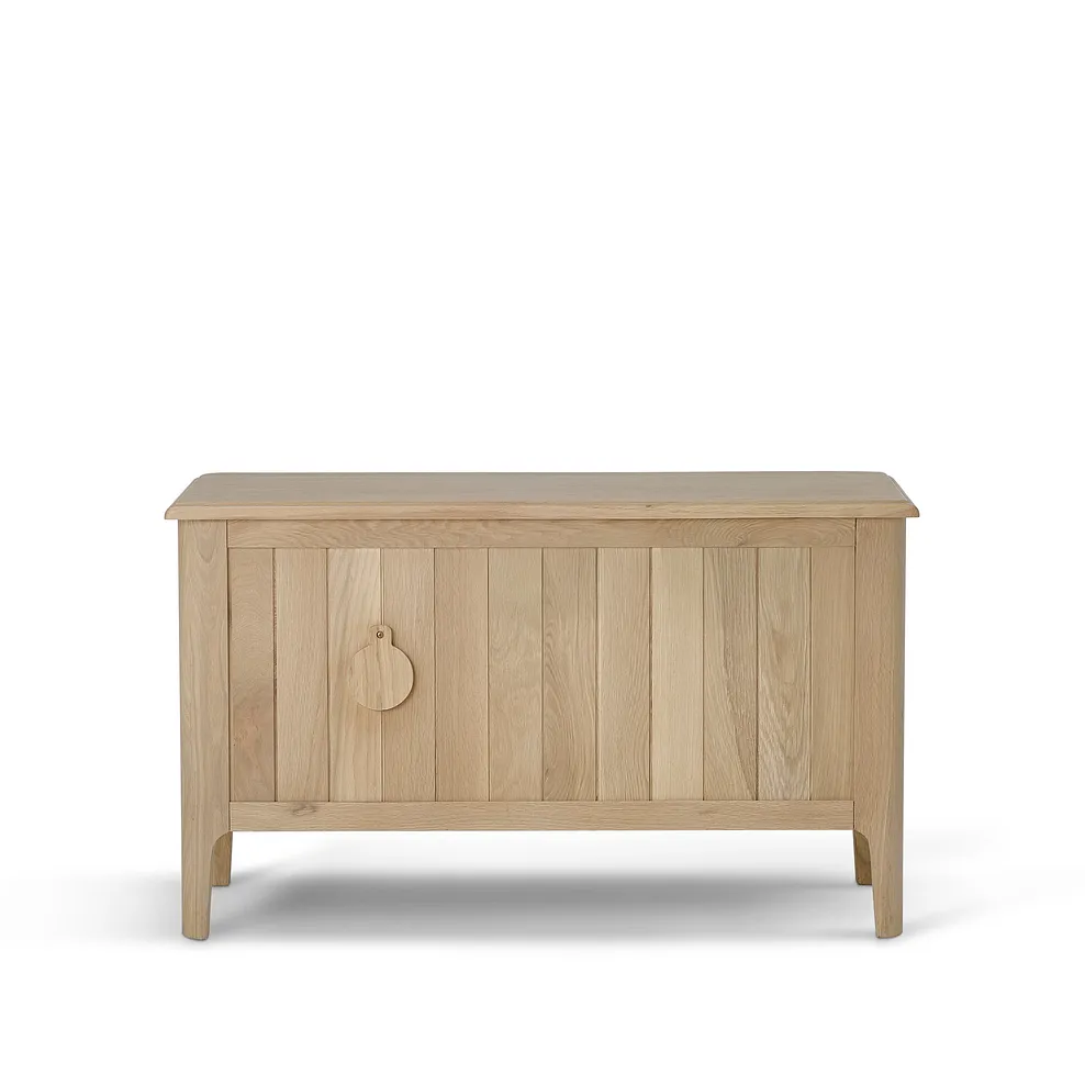 NEWTON Small TV Unit Light Natural Solid Oak - Image 6