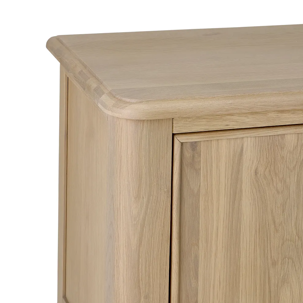 NEWTON Small TV Unit Light Natural Solid Oak - Image 7