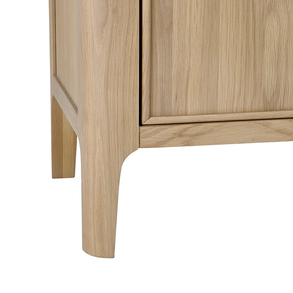 NEWTON Small TV Unit Light Natural Solid Oak - Image 10