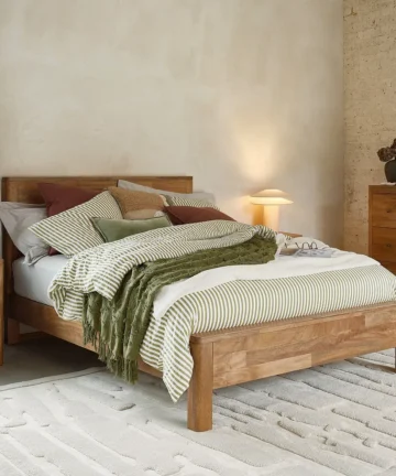 NOAH King-size Bed Solid Mango Wood