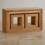 OAKDALE Nest of Tables Natural Solid Oak