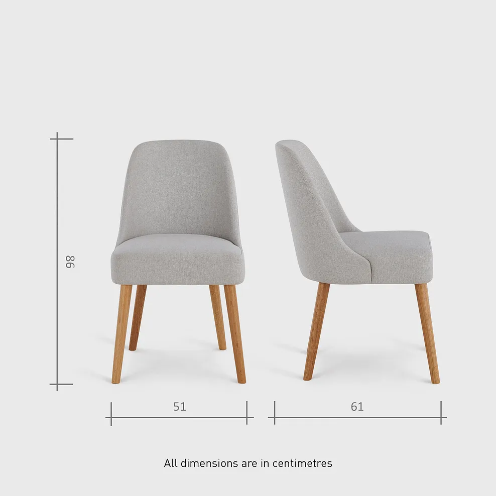 OLIVER 5ft11 Dining Set with 8 Chairs Dark Oak - Image 10