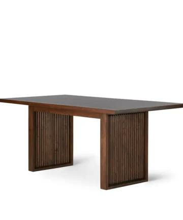 OLIVER 5ft11" Dining Table with 8 Chairs Dark Oak