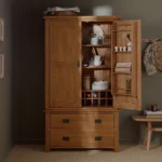ORIGINAL RUSTIC Large Larder Rustic Solid Oak