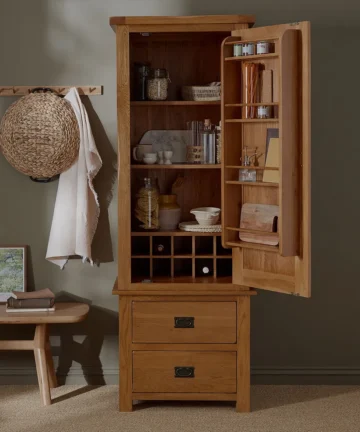 ORIGINAL RUSTIC Small Larder Rustic Solid Oak