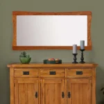 OCTAVIA WALL MIRROR Rustic Solid Oak