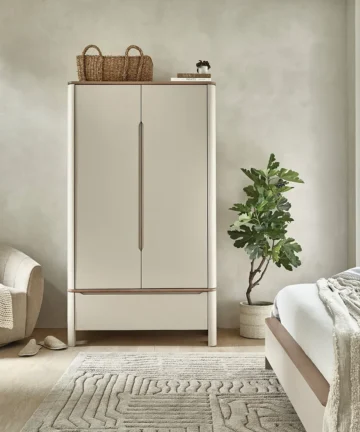 OTTO Double Wardrobe Smoked Oak & Painted