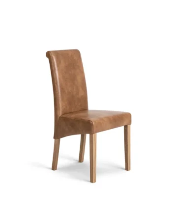 OTTO Extending Dining Table with 4 Chairs Smoked Oak & Painted