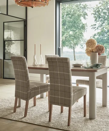 OTTO Extending Dining Table Smoked Oak & Painted