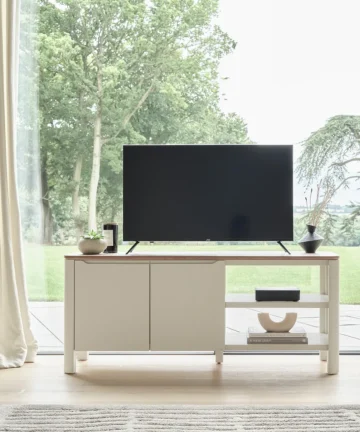 OTTO Large TV Unit Smoked Oak & Painted