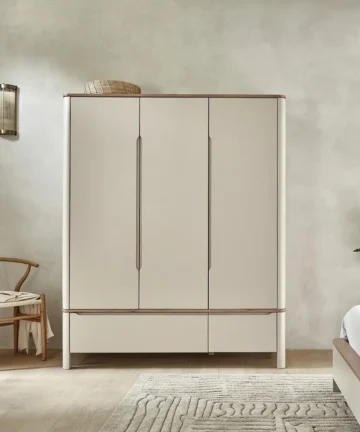 OTTO Triple Wardrobe Smoked Oak & Painted