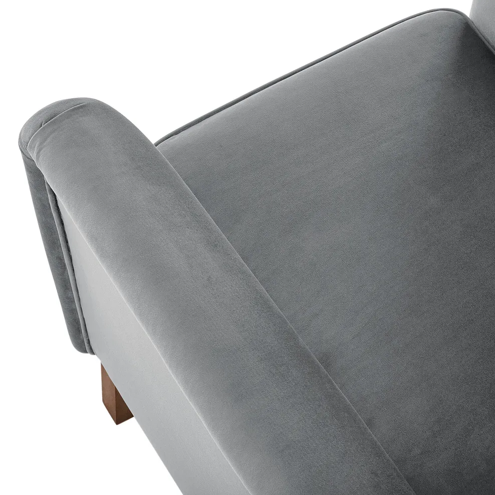 PORTER Armchair Silver Fabric - Image 6