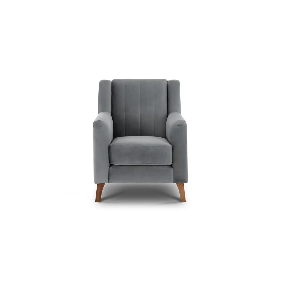 PORTER Armchair Silver Fabric