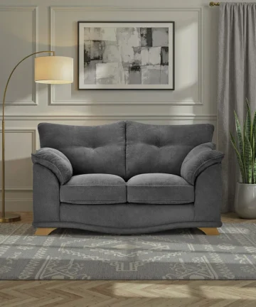 RAVELLO 2 Seater Sofa Aero Charcoal Fabric