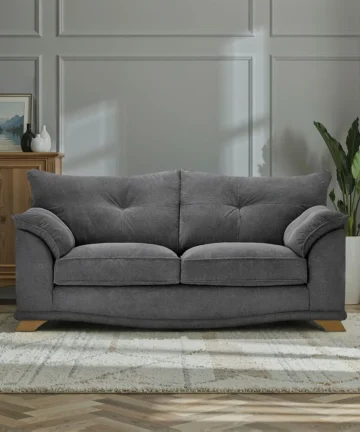 RAVELLO 3 Seater Sofa Aero Charcoal Fabric
