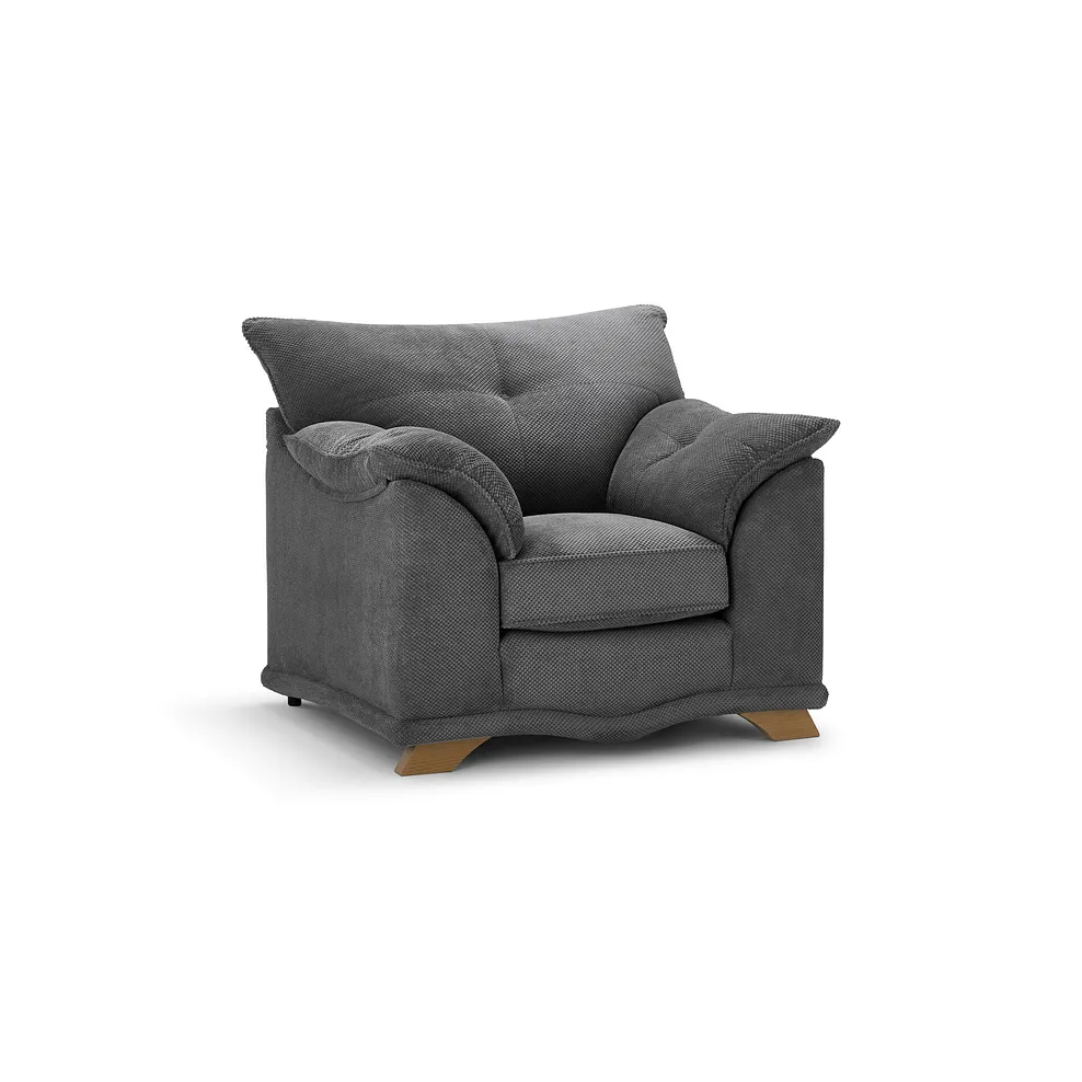 RAVELLO Armchair Aero Charcoal Fabric - Image 2