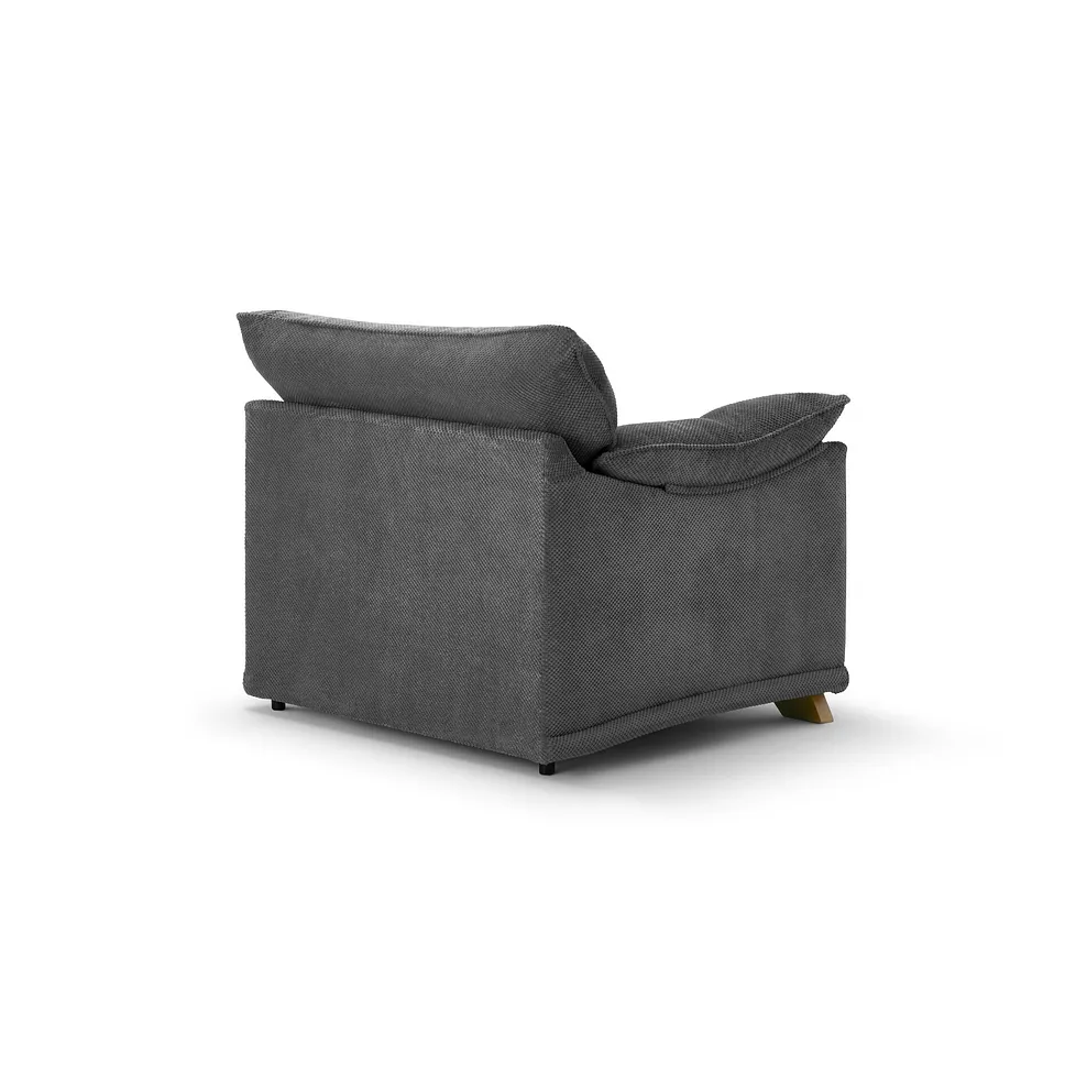 RAVELLO Armchair Aero Charcoal Fabric - Image 13