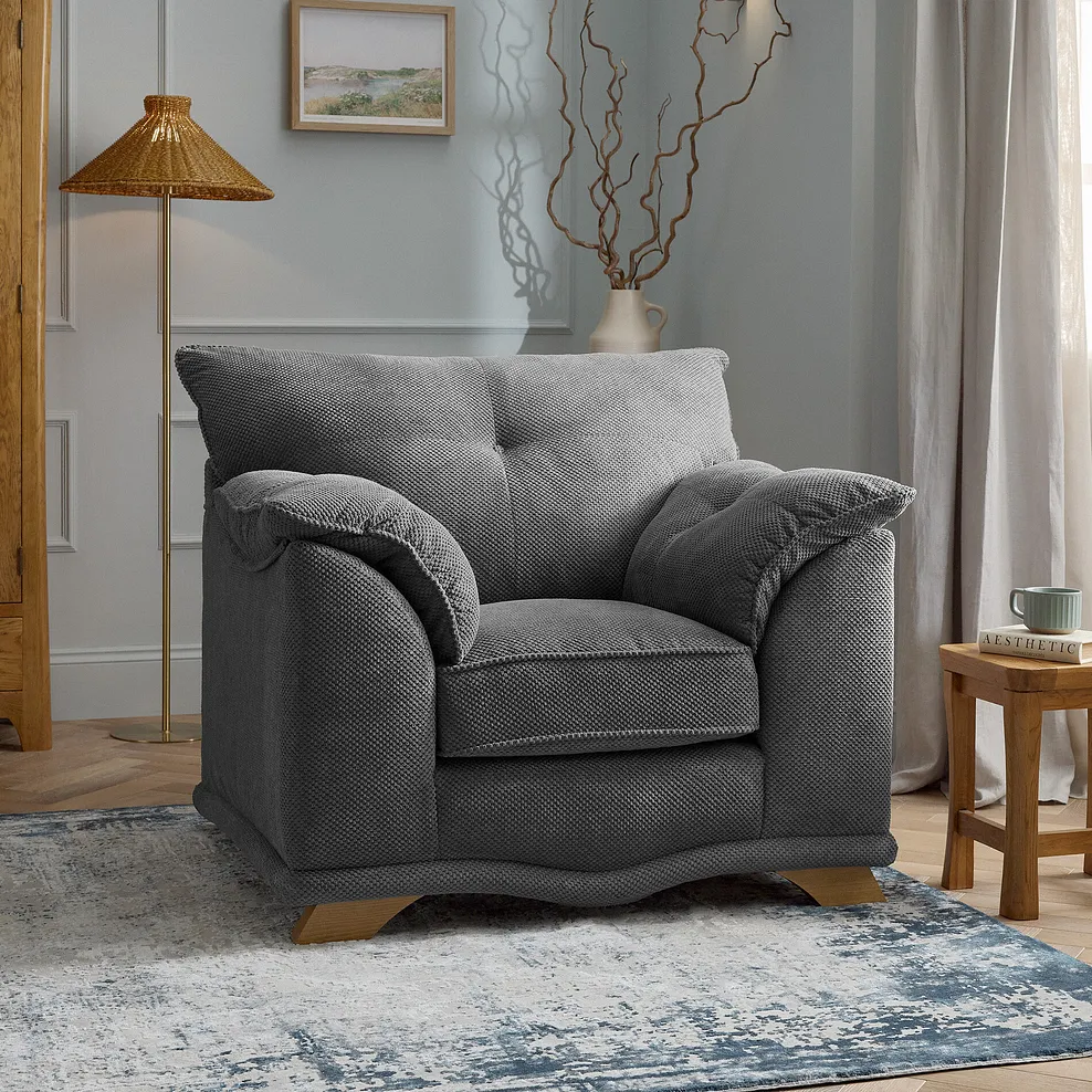RAVELLO Armchair Aero Charcoal Fabric - Image 5