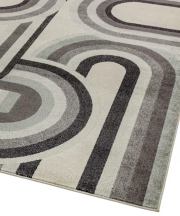 RETRO RUG 160 x 230cm - Grey
