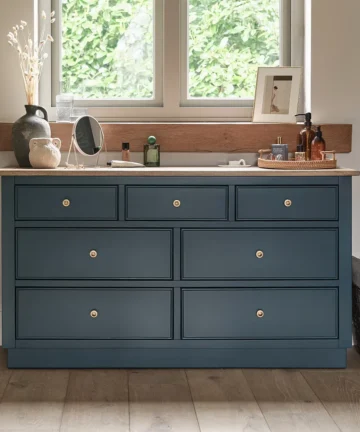 RICHMOND 7 Drawer Chest Solid Oak & Painted