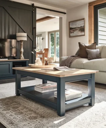 RICHMOND Coffee Table Solid Oak & Painted